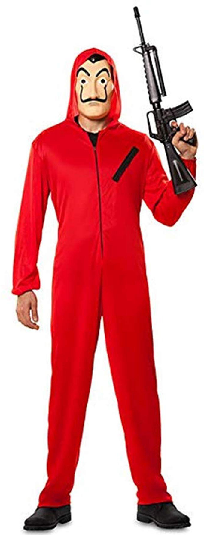 Tuta Cosplay,Casa di Carta Costumi Tuta da Adulto per Bambini Tuta Rossa Tuta di Halloween +Maschera