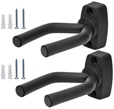 Confezione da 2 ganci per chitarra, KATUMO®Guitar gancio del gancio della cremagliera montaggio a parete per Chitarra Elettrica/Basso/Elettrico/Ukulele/Violino