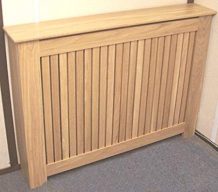 SALIX su Misura in Rovere Massiccio per termosifone, a Listelli Covers, 70cm x 65cm x 15cm