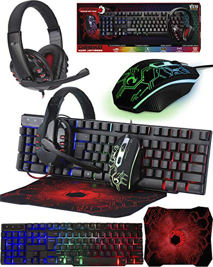 
                
                    
                    
                

                
                    
                    
                        ORZLY® Gioco Mouse e Tastiera [Meccanica, Retroilluminata RGB], Tappetino per Mouse Grande, e Cuffie da Gioco - Kit 4 in 1 Pacchetto Combinato per Giocatori PC, utenti Xbox o PS4 [Hornet RX250]
                    
                

                
                    
                    
                
            