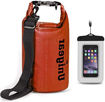 Unigear Borse Impermeabile, Sacche Impermeabili Dry Bag per Trekking, Kayak, Pesca, Rafting, Campeggio, Sci con Omaggio Gratuito di Una Custodia Telefono Impermeabile