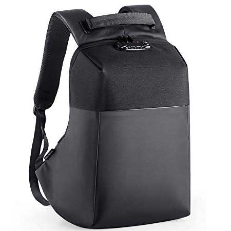 Naturalife Zaino per Laptop Antifurto con Cerniera Nascosta, Zaino Porta PC 15.6 Lucchetto TSA, Porta di Ricarica USB, Grande Capacità di Trasporto e Impermeabile per Scuola, Viaggi d'Affari e Turismo