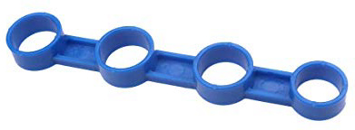 Artibetter Chitarra elettrica Maniche ad espansione Finger Forza della forza per la pratica Accessori per strumenti musicali Parti (blu) Taglia M