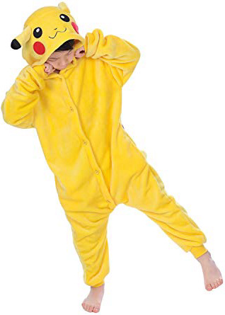 Dolamen Bambini Unisex Kigurumi Pigiama Onesie, Ragazza Ragazzo Anime Cosplay Halloween Natale Party Costume Attrezzatura Sleepwear