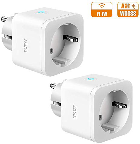 Presa Intelligente WiFi16A Smart Plug Zoozee Presa Smart Wireless Compatibile con Alexa,Google Home,IFTTT Controllo Remoto e Vocale con funzione timer 2PCS