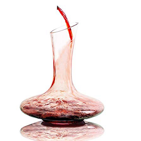 Decanter per Vino, GWCLEO, vetro senza piombo di alta qualità, Capacità di 1.8Ltre