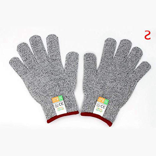 Swiftswan 1 Paio Guanti Anti-Taglio Tagliati Prova Resistenti alle intemperie Livello 5 Protezione Guanti di Sicurezza per Uso Alimentare Guanti Antiscivolo per Tagli Cucina