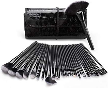 Pennelli Make Up USpicy Kit 32 pezzi Pennelli Cosmetici Trucco spazzola professionale. Brushs per Ombretto, Alta Qualità, Make Up Set con borsetta da viaggio, Regalo