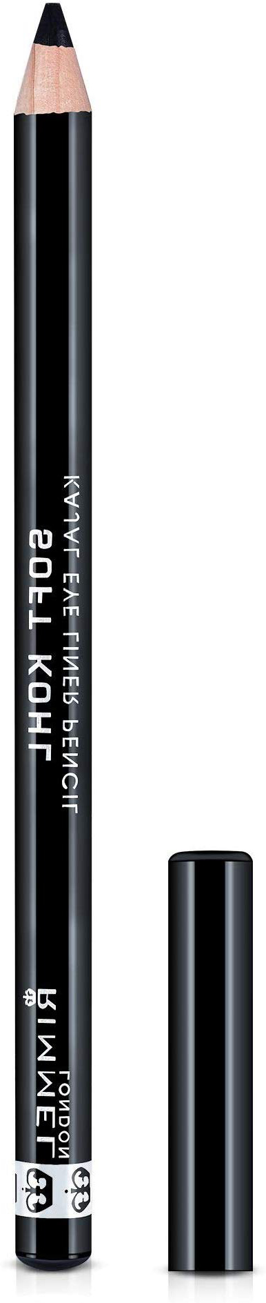 Rimmel London Soft Kohl Kajal Eyeliner Matita Occhi Morbida a Lunga Tenuta, 061 Jet Black