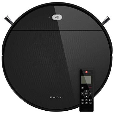 IKOHS netbot S12 - Robot aspirapolvere, Scopa, Aspira, Passa Il Panno E Lava Il Pavimento, Adatto a Pavimenti, navegación inteligente, Ricarica Automatica, controllo Telecomando (Nero antracite)
