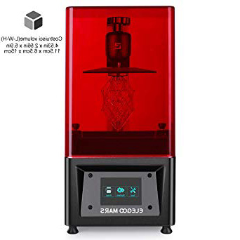 ELEGOO Stampante 3D LCD per Fotopolimerizzante MARS UV con Schermo a Colori Smart Touch da 3,5" Stampa Offline 3D Printer Dimensione di stampa 11.56cm (L) x 6.5cm(W) x 15cm(H) -Nero