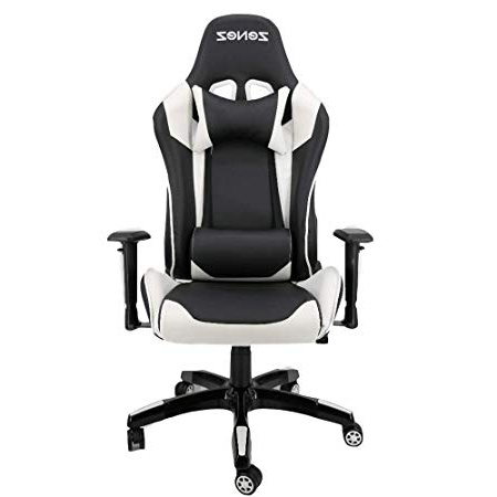 
                
                    
                    
                

                
                    
                    
                        ZENEZ Sedia Gaming Sedia da Gioco, Ergonomico, Inclinare 180 °, Braccioli e Schienale Regolabile, Superficie in PU, Poggiatesta Comoda e Supporto Lombare Bianca
                    
                

                
                    
                    
                
            