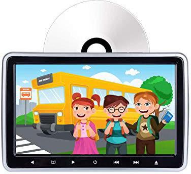 Lettore DVD per auto poggiatesta, monitor LCD da 10,1 pollici, lettore DVD/HDMI/USB/SD/sedile posteriore con slot, di Hengweili