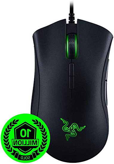 Razer DeathAdder Elite, Mouse per eSports con tasti mec anici, 16.000 DPI sensore ottico 5G, mouse interruttori, fino a 50 milioni di clic, fattore di forma ergonomico