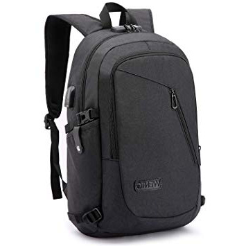 Zaino Antifurto Zaino Per PC Portatile,Zaino per Laptop,Zaino Porta PC Impermeabile,Zaino per Computer Portatile 15.6 Pollici, Zaino Uomo con Caricatore USB,Zaino Lavoro Uomo per Scuola Viaggio,Nero