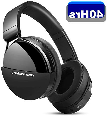 Beexcellent Cuffie Wireless Bluetooth, Cuffie Over Ear Audio ad Alta fedeltà 40 Ore Bluetooth 5.0 Cuffie da Studio Senza Fili Pieghevoli con Microfono Cuffie DJ Chiuse per TV iPhone Huawei Samsung