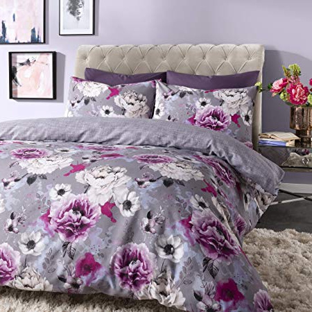 Sleep Piumino Super King Copripiumino, Cotone, Grigio