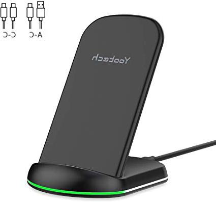 yootech Caricabatterie Wireless,Qi Caricatore Senza Fili,Ricarica Rapida,10W Adatto per Galaxy Note 10/10 Plus/S10/S10 Plus/S10E/S9,7.5W per iPhone 11/11 Pro/11 PRO Max/XS MAX/XR/XS/X/8/8 Plus