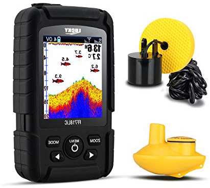 LUCKY Ecoscandaglio 100 M Profondità Sonar Trasduttore 2-in-1 Cavo e Sensore Portatile