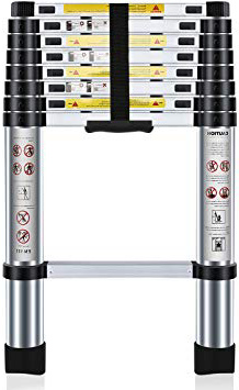 Nestling® 2.6M Scala Telescopica Pieghevole, Multiuso Allungabile Scaletta Alluminio, Carico Massimo 150 kg,Norme EN131