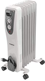 Caos Radiatore ad olio Elettrico con Termostato e 3 Regolazioni di Calore da 7 o 9 Elementi 1500/2000 Wattt (7 Elementi)