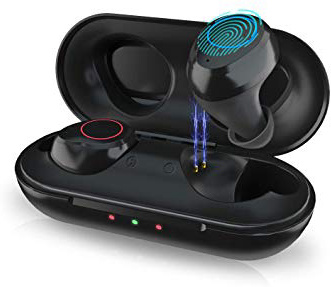 LIFEBEE Auricolari Bluetooth Senza Fili TWS Cuffie 5.0 Riduzione del Rumore Wireless Hi-Fi Stereo Senza Fili Sportivi in Ear Auricolare Bluetooth Mini Cuffie per iPhone iPad Samsung Huawei