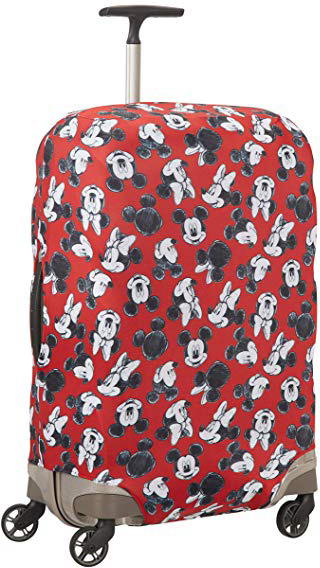 Samsonite Global Travel Accessories Disney - Coperture in Lycra per Valigia, M, Rosso (Mickey/Minnie Red)