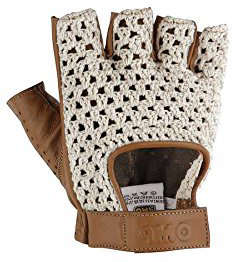 OMP Ompib/747/M/S Tazio - Guanti Vintage in Pelle, Colore: Crema/Marrone, Taglia S