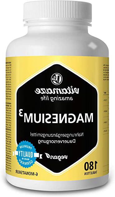 Vitamaze® Magnesio³ Complesso 350 mg di magnesio elementare 180 compresse vegane- citrato di magnesio + carbonato di magnesio + ossido di magnesio - eccellente biodisponibilità