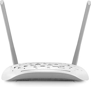 TP-Link TD-W8961N Modem Router ADSL2+, Wireless N300 Mbps, 4 Porte Fast Ethernet, Incluso Filtro ADSL/RJ11, Cavo DSL/RJ45, Cavo Ethernet, Dispositivo 3-in-1, Modem/Router/Access Point