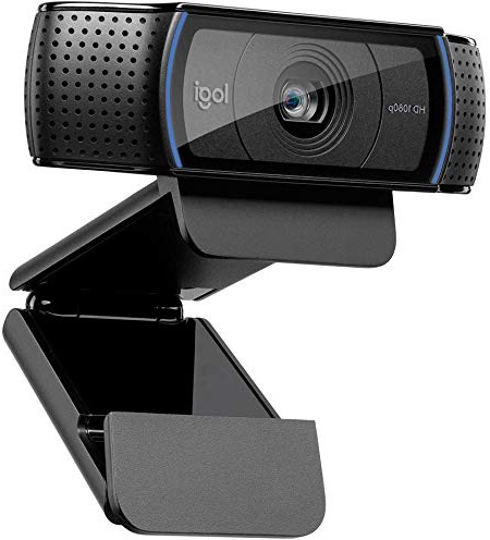 Logitech C920 HD Pro Webcam per , Videochiamata Full HD 1080p/30fps, Audio Stereo, Correzione della Luce HD, Funziona con Skype, Zoom, FaceTime, Hangouts, PC/Mac/Laptop/Macbook/Tablet, Nero