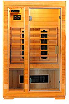 Infrared sauna complete with ceramic heaters type C LAILA Dimensions: 120 × 100x190 cm.