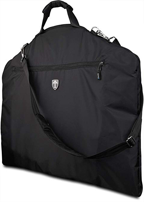 TRAVANDO ® Porta Abiti da Viaggio con Tasca Computer 15” integrata, Cinghia tracolla - Borsa porta Abiti con Manici, Copriabito, Custodia camicie indumenti, Carrier indumenti, Valigia Vestito Business
