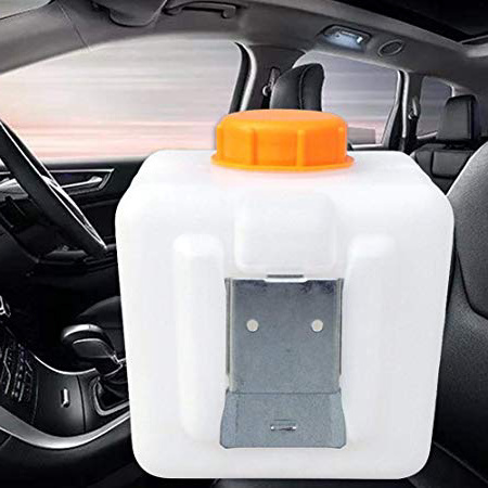 Dynamicoz Serbatoio Carburante riscaldatore da parcheggio Serbatoio in plastica da 2,5 Litri con Adattatore per ugello Olio + Pannello Metallico + Set di Viti per riscaldatori Auto Webasto masterly