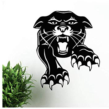 Pantera Adesivi murali in vinile Divano Sfondo Soggiorno Decorare Animale Predatore Tigre Adesivo murale Adesivi Decorazioni tribali 42x50cm