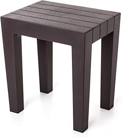 TATAY 4436500 – Sgabello Modello teppichwahl di Alta Resistenza e Sicurezza in Colore Marron, Dimensioni 38 x 29 x 41 cm