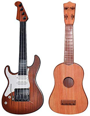 LeeMon Mini Ukulele Classico | Ukulele in Legno 32 x 12 cm, 4 Corde di Nylon Ukulele Adatto a Principianti e Bambini (B)