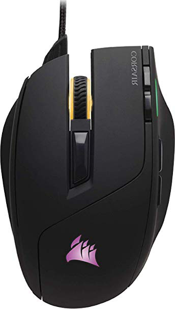 Corsair Sabre RGB Mouse Ottico da Gioco, RGB Multicolore Retroilluminato, 10000 DPI, FPS, con Cavo, Nero