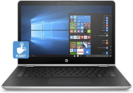 HP Pavilion x360 14-ba024nl Notebook Convertibile, Intel Pentium Gold 4415U, RAM da 8 GB, SSD da 128 GB, Argento Naturale