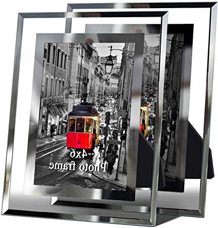 Giftgarden 10x15 Cornici Foto in Vetro Casa Decor Cornice Trasparente, Set da 2