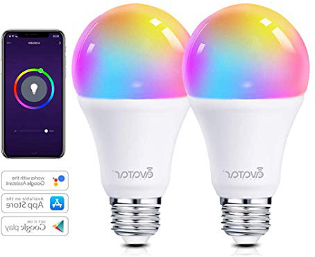 Lampadina Smart E27 WiFi Lampadine Alexa Intelligence 8W RGBW 800LM Multicolore Dimmerabile Compatibile con Alexa/Google Assistant 70W by Avatar Controls Nessun Hub Richiesto (2)