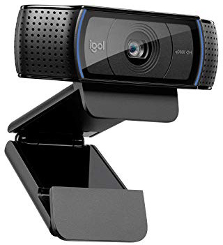 Logitech C920 HD Pro Webcam con Microfono, Videochiamate e Registrazione Full HD 1080p, Due Microfoni Audio Stereo, Nero