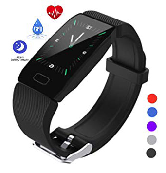 Tracker attività, linyinghdian Bracciale Intelligente Impermeabile IP67, Orologio Intelligente con cardiofrequenzimetro, Bracciale Sportivo con contapassi per telefoni Android e iOS