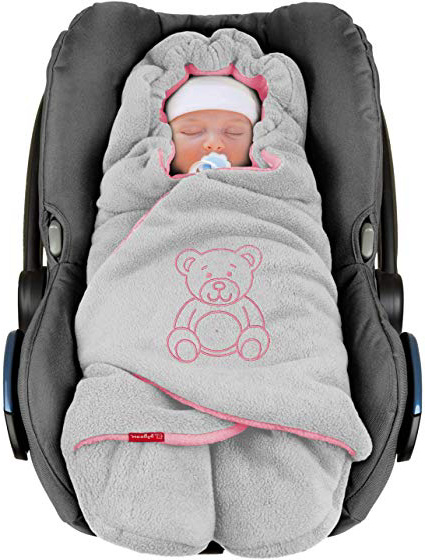 ByBUM - Coperta universale per ovetto, seggiolino auto, passeggino o lettino, il prodotto originale è quello con l'orso