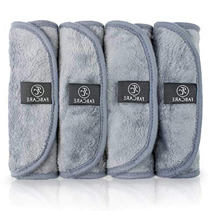 Panno Struccante Viso Microfibra (4 Pezzi) - Lavabile e Riutilizzabile - Guanto Struccante Viso Integrato - Panno Microfibra Viso - Panno Struccante Microfibra - Salviette Struccante - Panno Viso