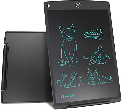 NEWYES NYWT120 Tavoletta LCD da Disegno con Stilo, 12 Pollici di Lenghezza, Vari Colori(Nero)