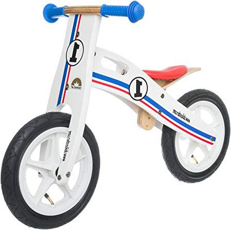 BIKESTAR Bicicletta Senza Pedali in Legno 3-4 Anni per Bambino et Bambina Bici Senza Pedali Bambini 12 Pollici
