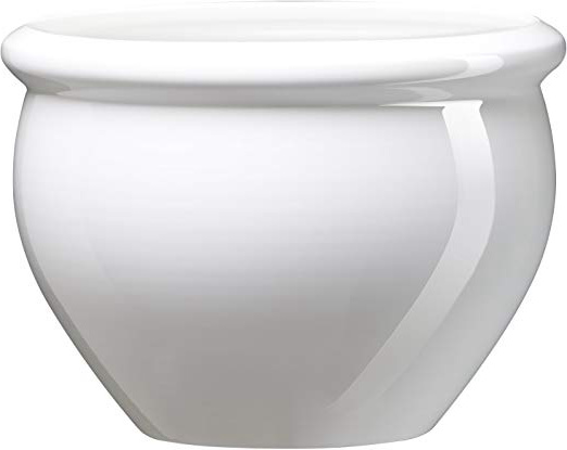 Emsa 512668 - Vaso di fiori "Siena" da giardino in polipropilene, 26 cm, bianco perla
