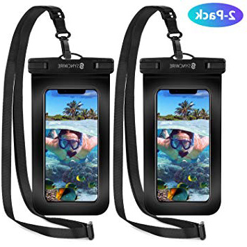 Syncwire Custodia Impermeabile Smartphone Borsa - 2 Pezzi 7 Pollici IPX8 Porta Cellulare Subacquea Universale con Cordino Regolabile Finestre Trasparenti per Telefono iPhone Redmi Samsung Huawei.