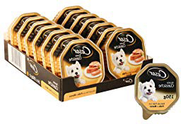 Cesar Ricette Classiche Cibo per Cane, Delicato Paté con Pollo e Manzo 150 g - 14 Vaschette